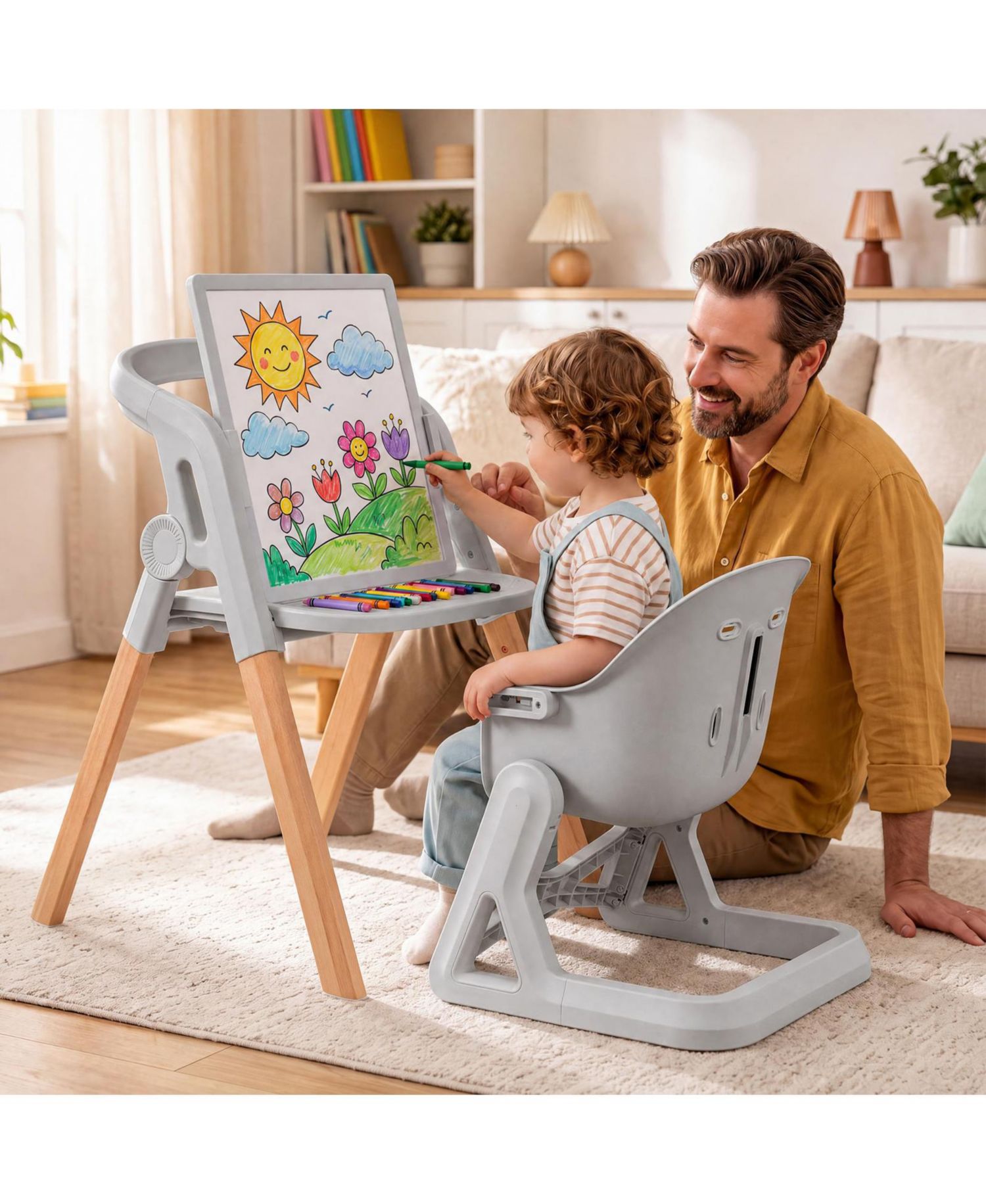 7-in-1 Convertible Foldable High Chair