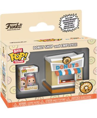 Bitty Pop Towns City Donut Shop Display Case 2-Piece Collectible Figure Set, Ages 3+