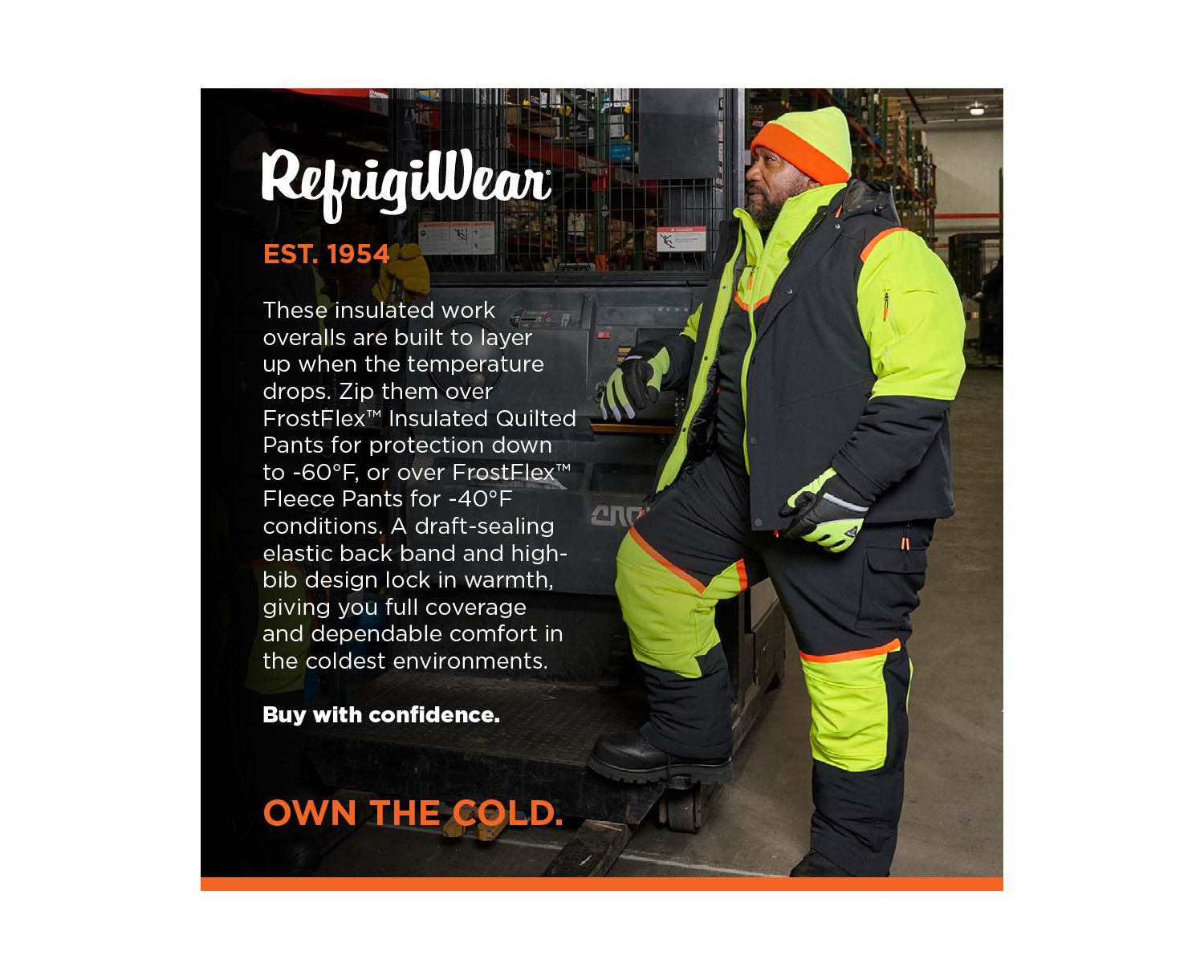 Men's FrostFlex Insulated Stretch Bib Overalls
