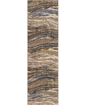 Enigma Continuum Smokey Gray 2'4" x 7'10" Runner Rug