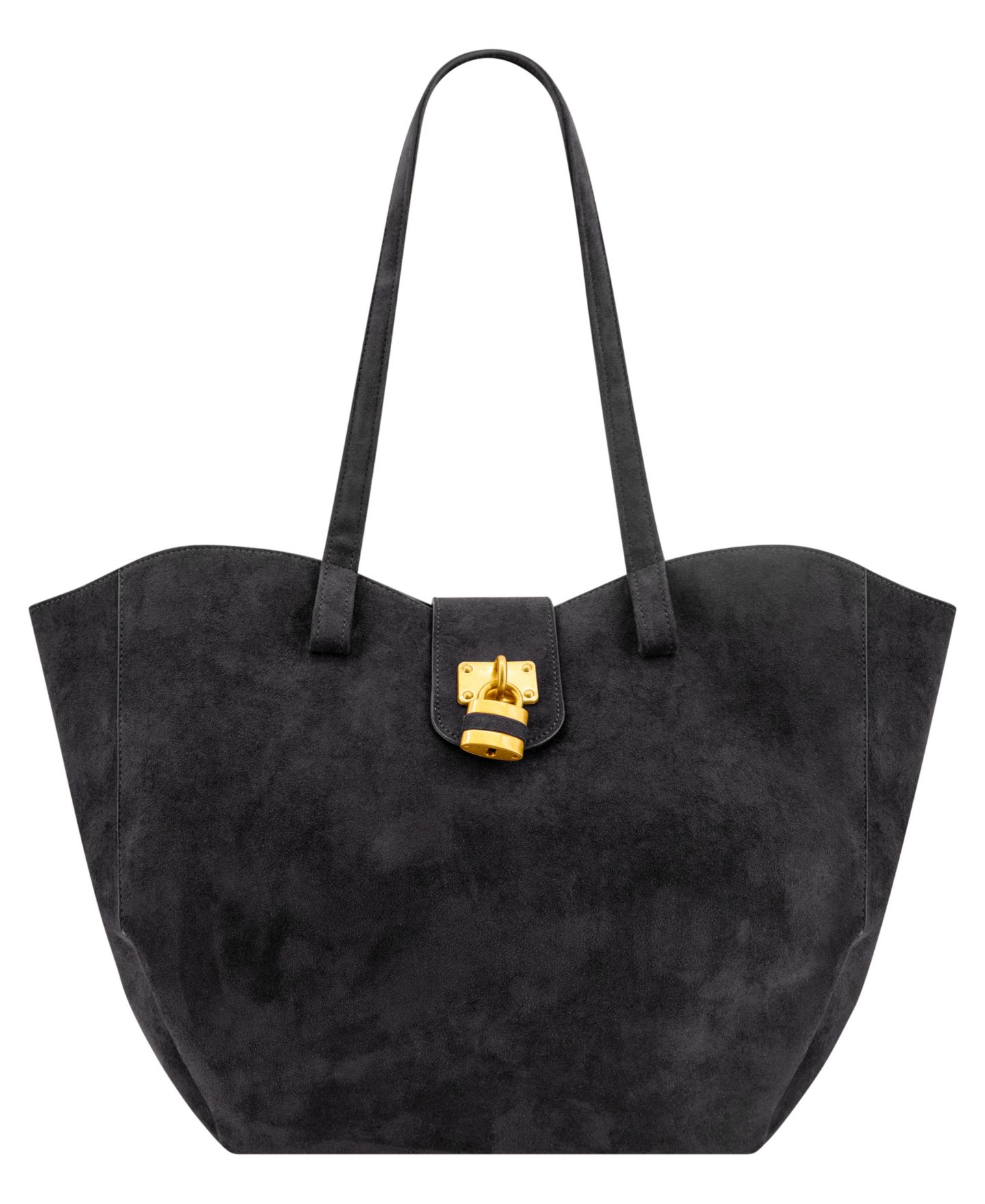 Женская сумка LIKE DREAMS Harper Lock Gold-Tone Large Tote, цвет: Чёрный — фото 1