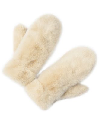 Women's Polyester Faux Fur Mittens