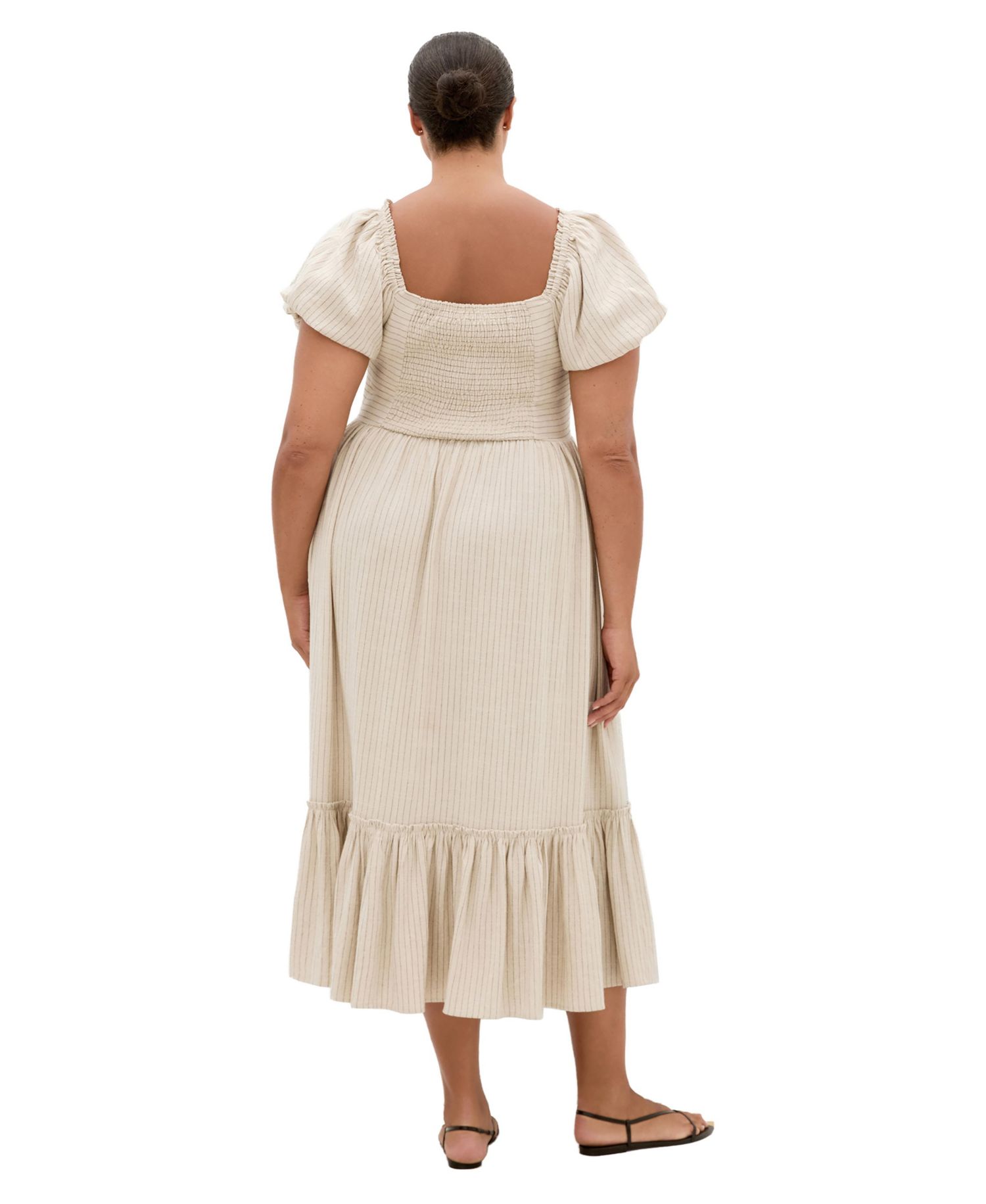 Plus Size Simone Mini Stripe Midi Dress