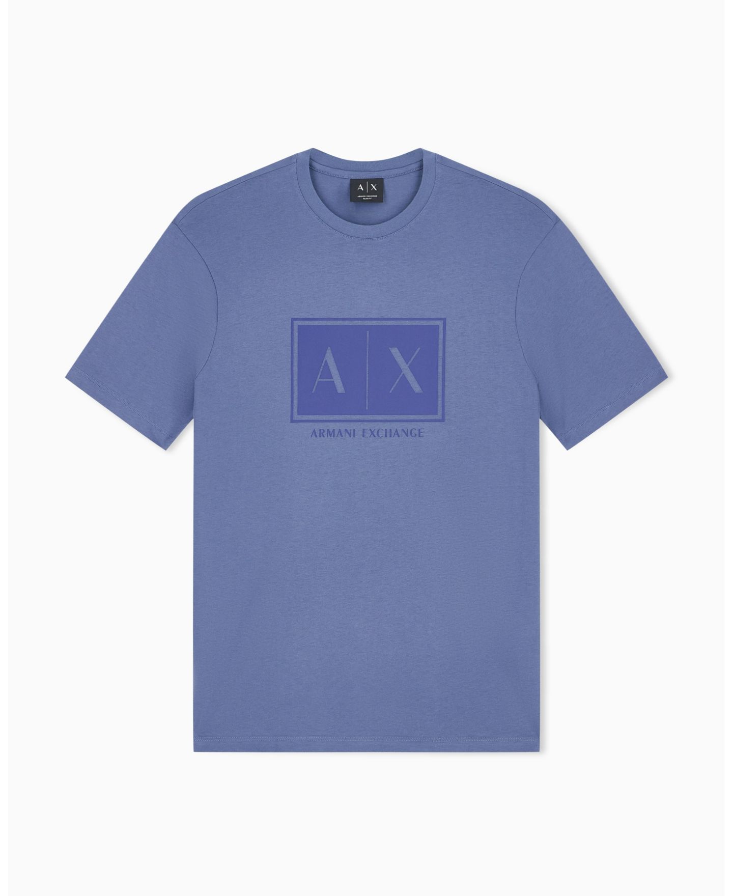 Мужская футболка A|X Armani Exchange Box Logo, цвет: Alloy — фото 9
