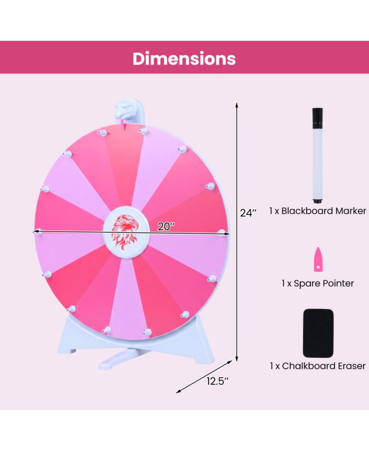 Детская настольная игра HONGGE Rewritable 14-Slot Spin Wheel Board Game, Ages 3+, цвет: Разноцветный — фото 3