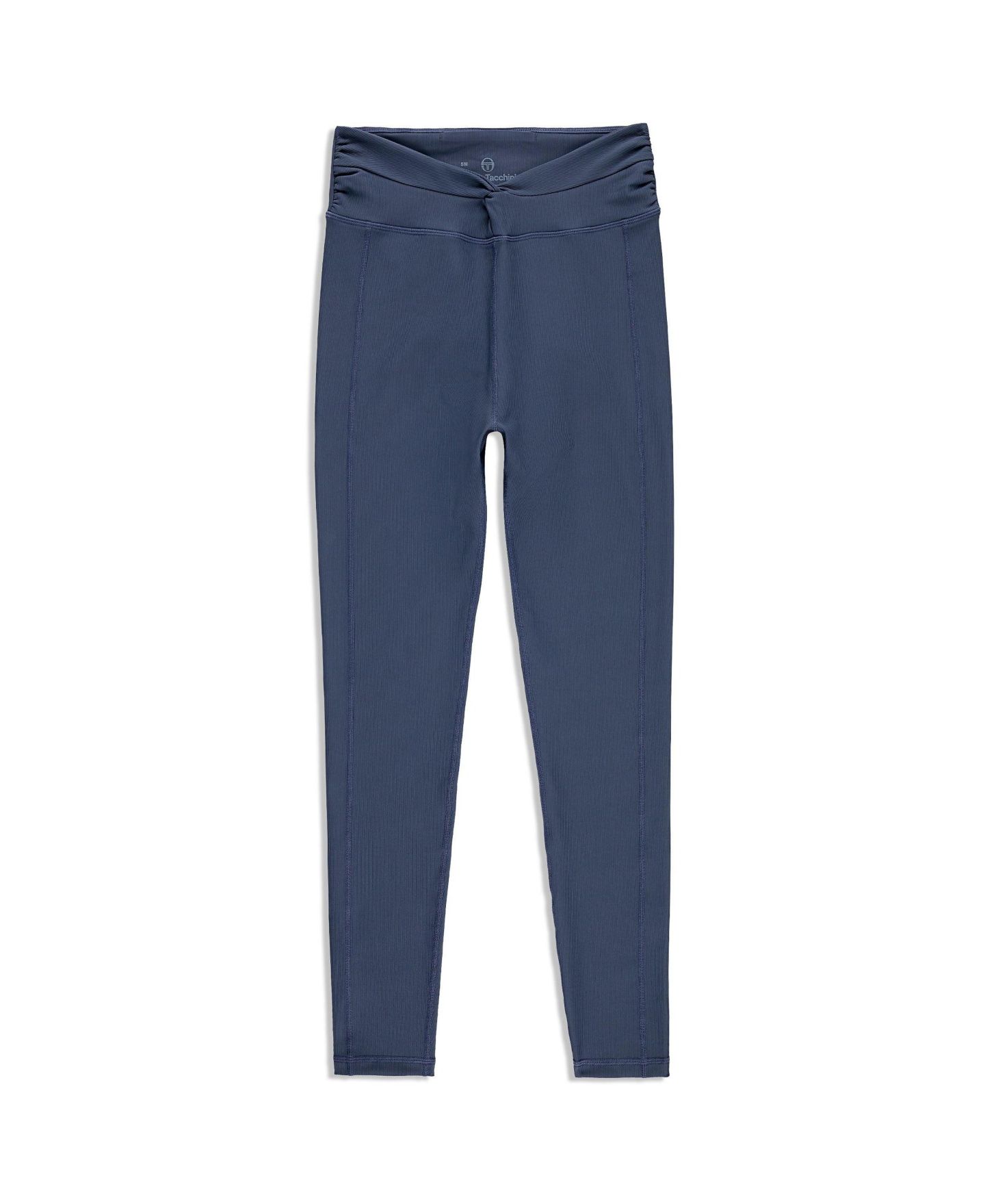 Женские леггинсы Sergio Tacchini Giulia High-Waisted Ribbed Ottoman, цвет: Синий индиго — фото 4