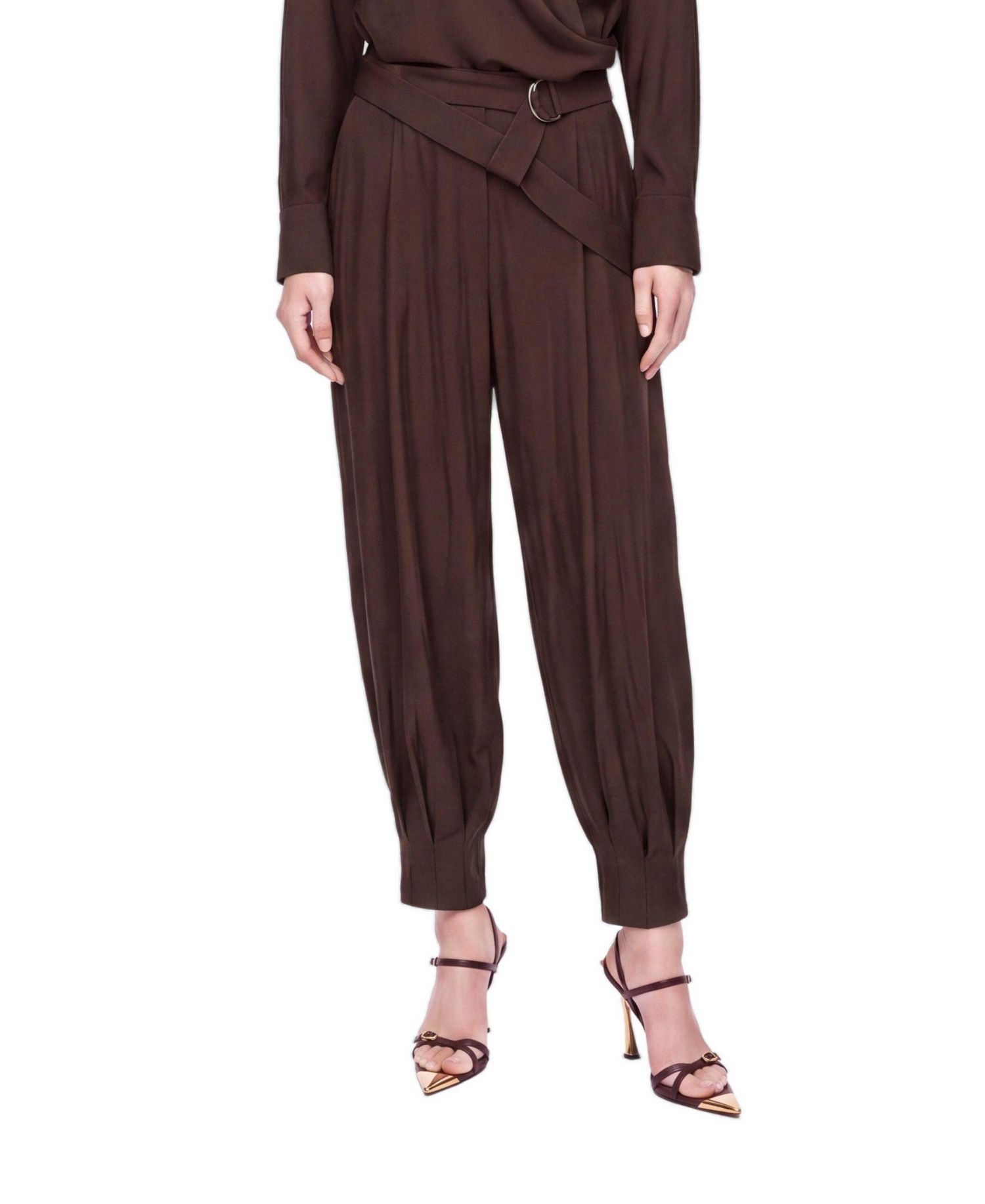 Women's Belted Harem Trousers