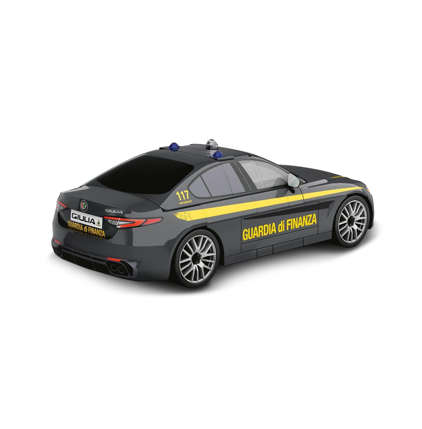 Детский конструктор COBI Alfa Romeo Giulia Quadrifoglio Guardia di Finanza 97-Piece Building Set, Ages 6+ — фото 5