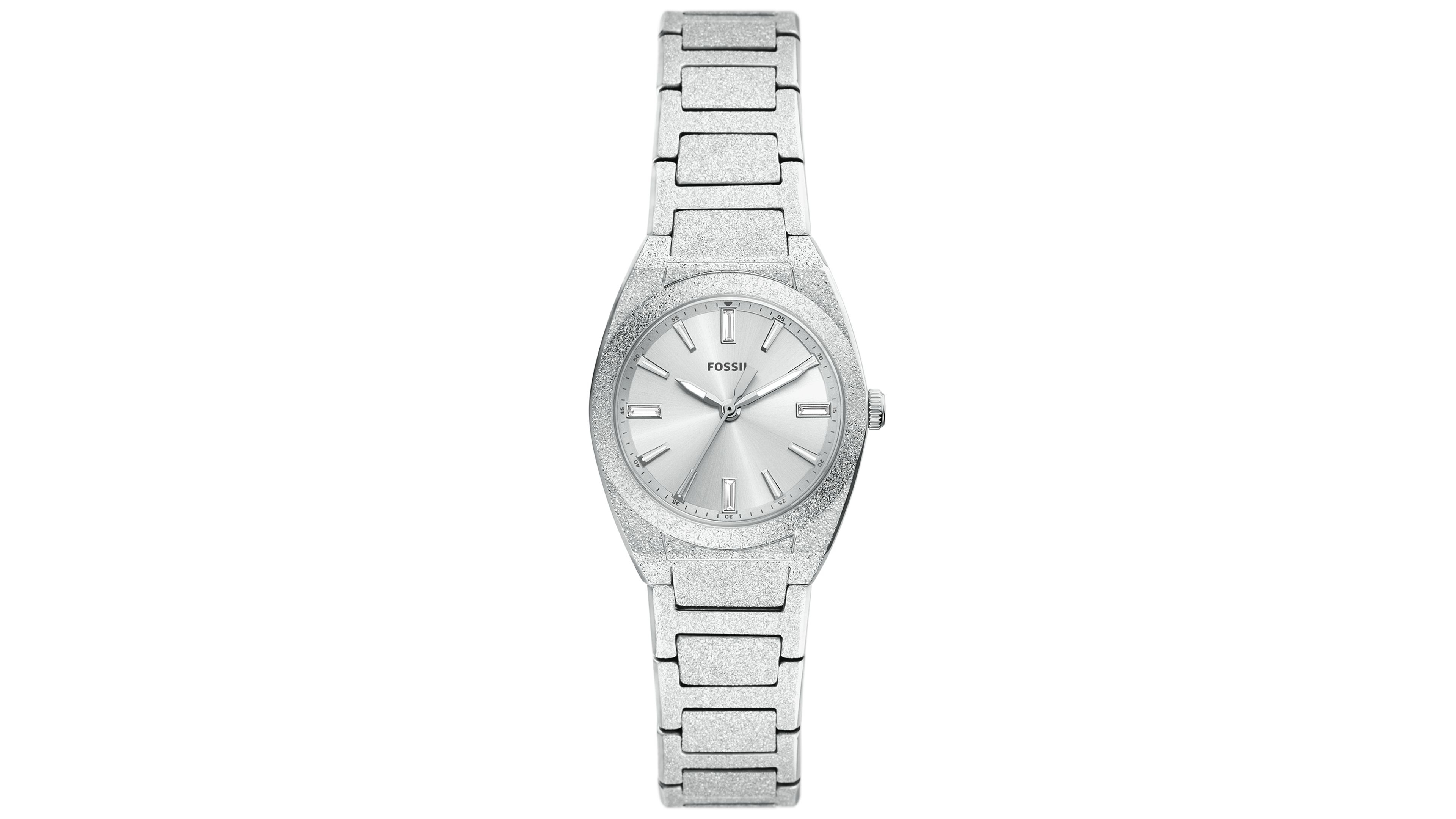 Fossil Women's Everett Quartz Water-Resistant Silver Stainless Steel Bracelet Watch, 27mm