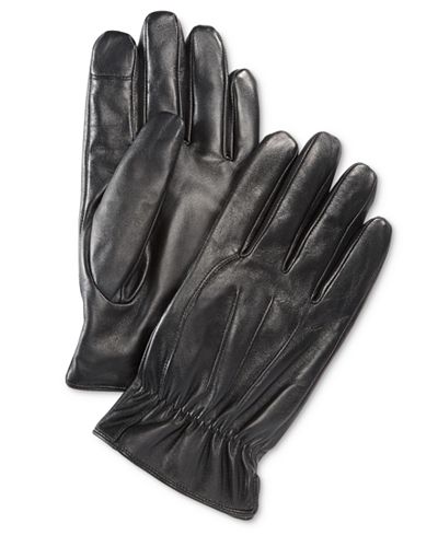 Ryan Seacrest Distinction Men's Leather Gloves, Only at Macy's