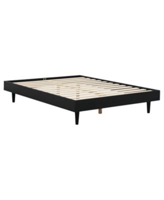 Modern Platform Bed Frame with Mid-Century Style for Bedroom