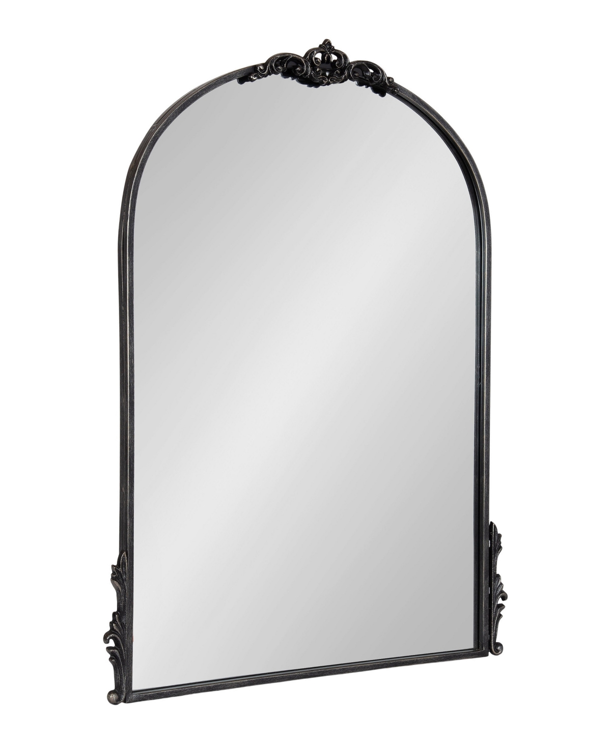 Kate and Laurel Myrcelle Decorative Framed Wall Mirror Arch Bathroom Mantel for Over Sink, Living Room