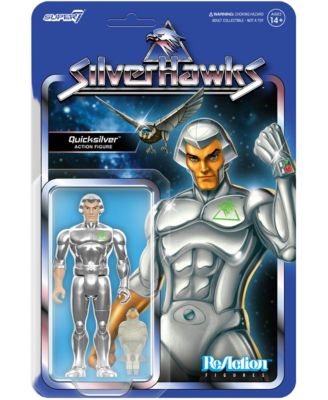 Silverhawks ReAction Figures Quicksilver Officially Licensed Toy Version 2-Piece Action Figure, 14+ Years