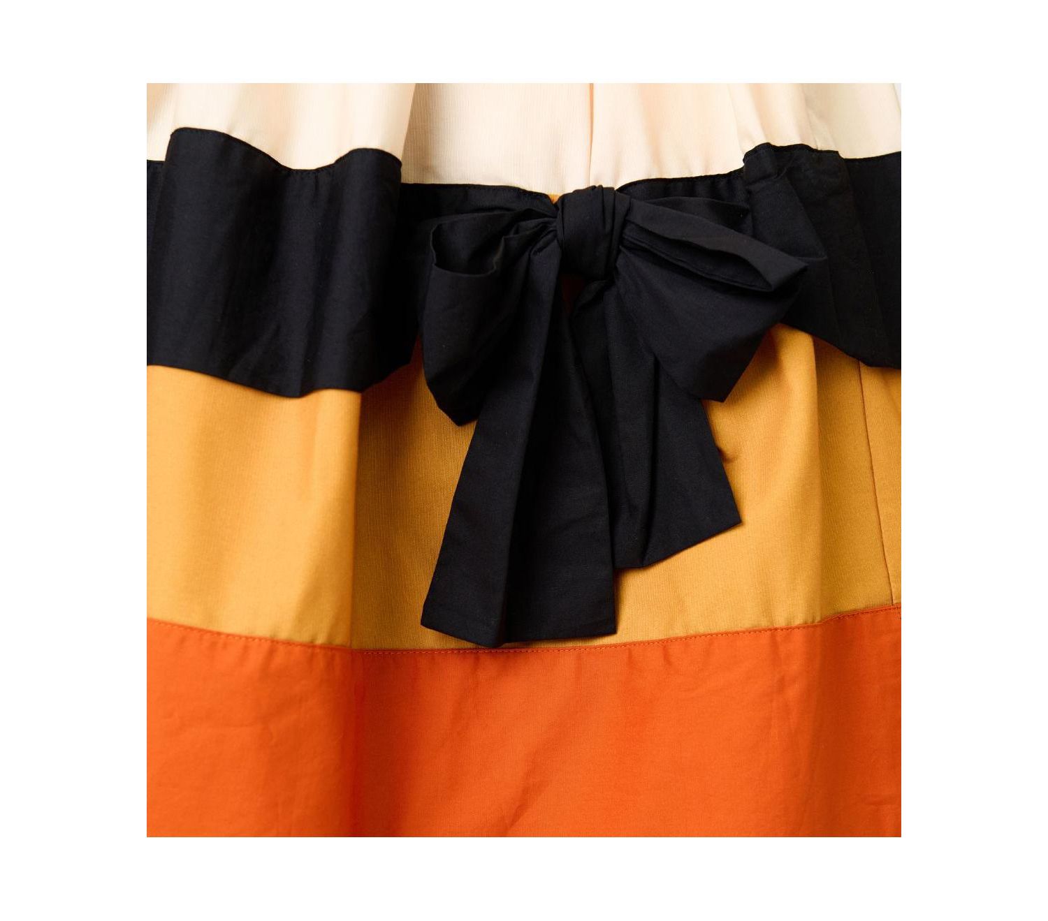 Plus Size Cindy Tiered Square-Neck Bow Dress