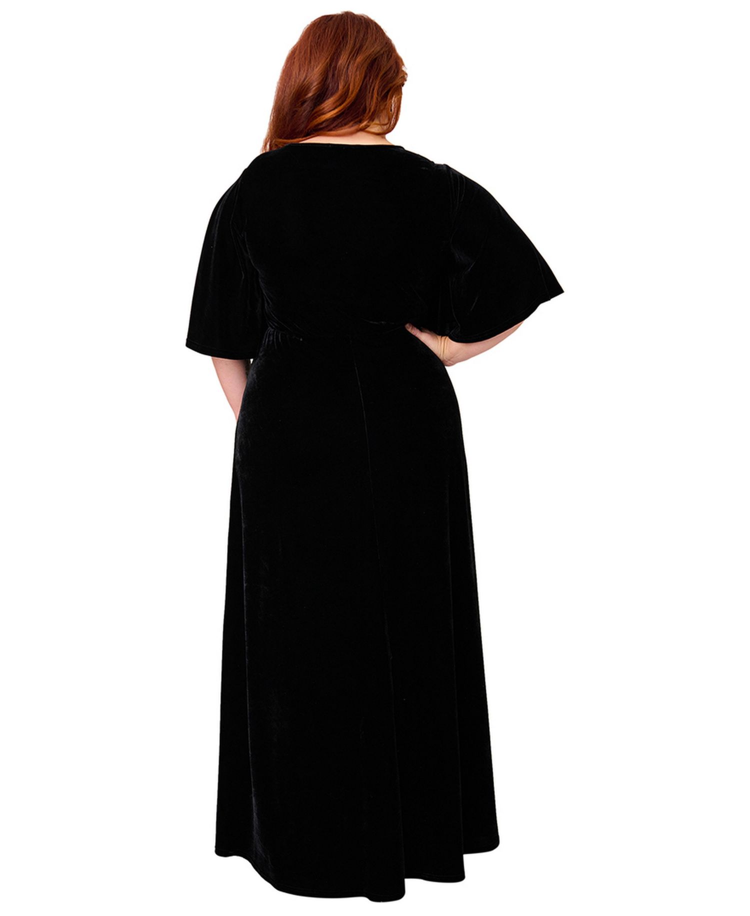 Plus Size Cut Out Knit Maxi Dress