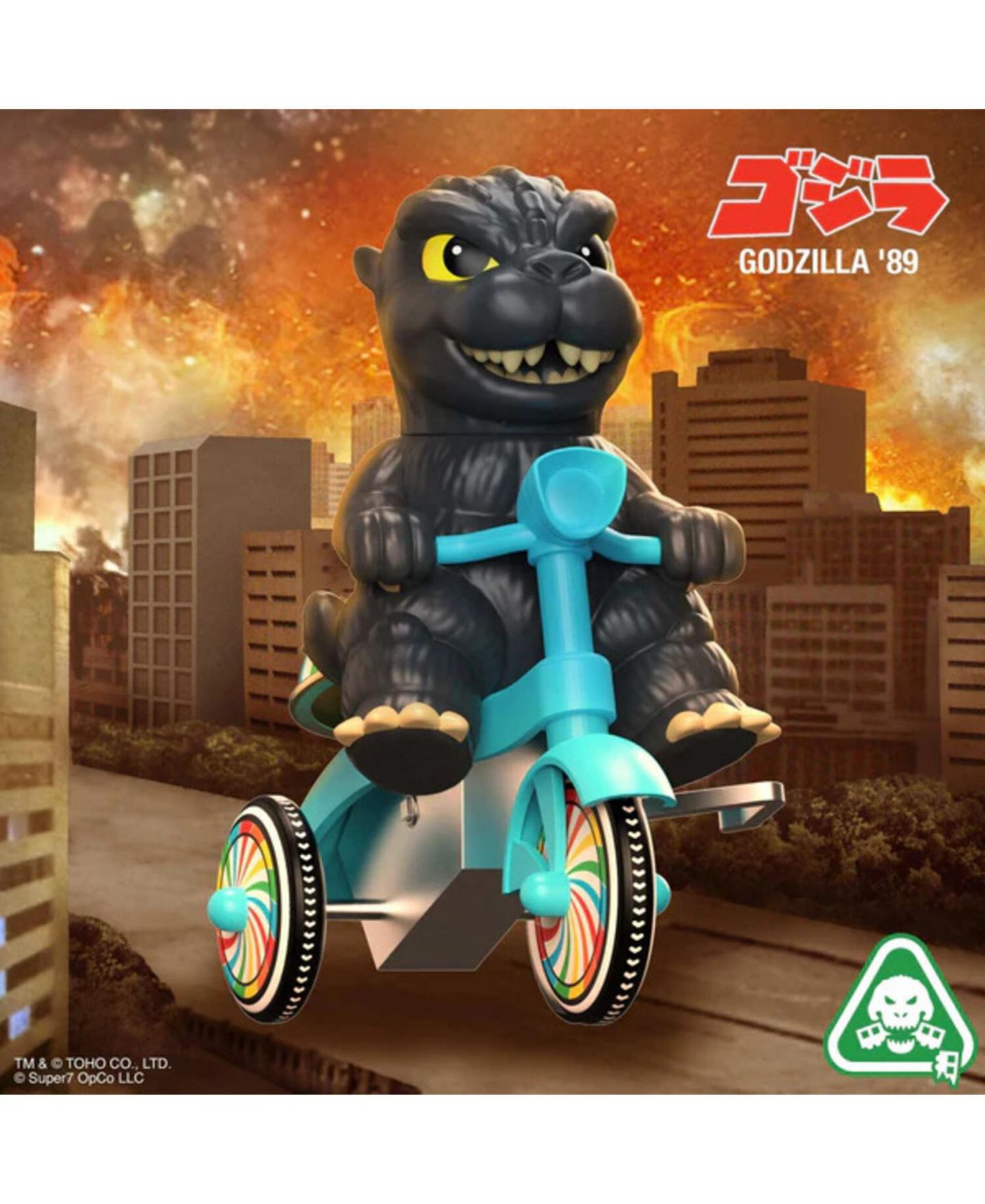 Детская игрушка Super7 Toho Super Cycles Godzilla '89 Wind-Up Collectible Toy Vehicle — фото 3