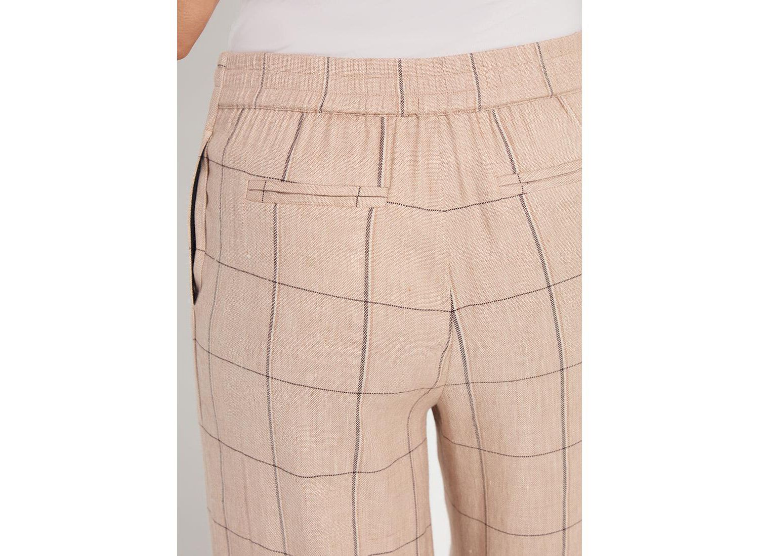 Women's Nixie Wide-Leg Linen-Blend Drawstring Pants