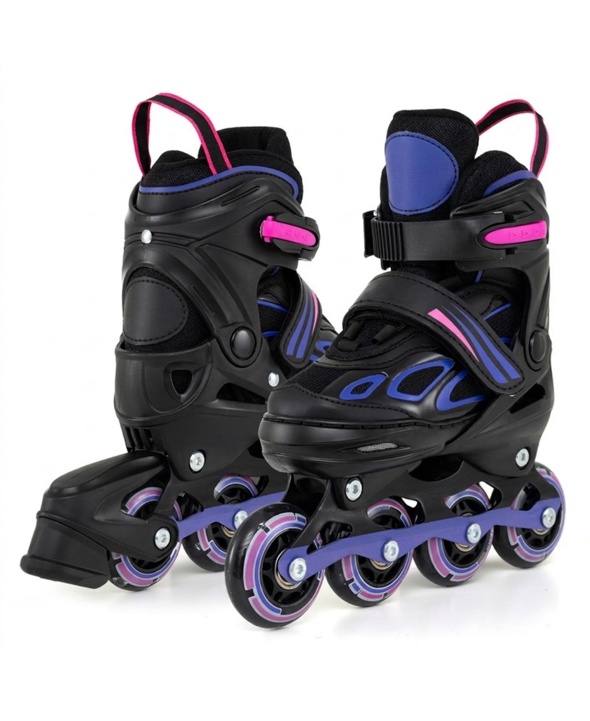 Hongge Adjustable Kids Inline Skates with Hardshell Toe and Light-Up Wheels Ages 5-7