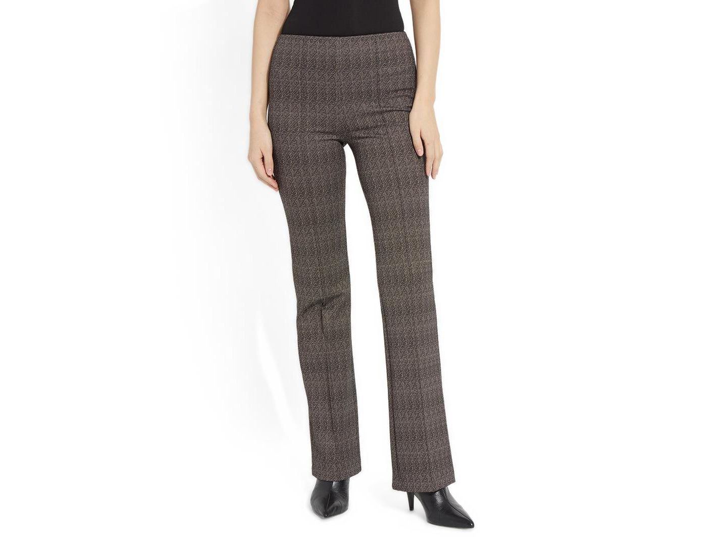 Женские брюки LYSSE Elysse High-Rise Wide-Leg Jacquard, цвет: Молочный / Pepper — фото 1