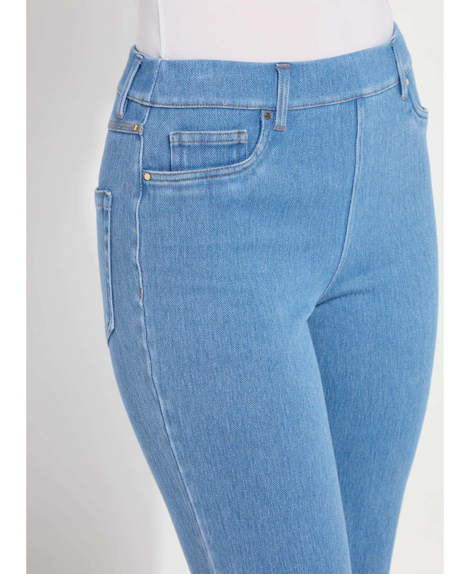 Women's Billie Eyelet Straight-Leg Cropped Jeans