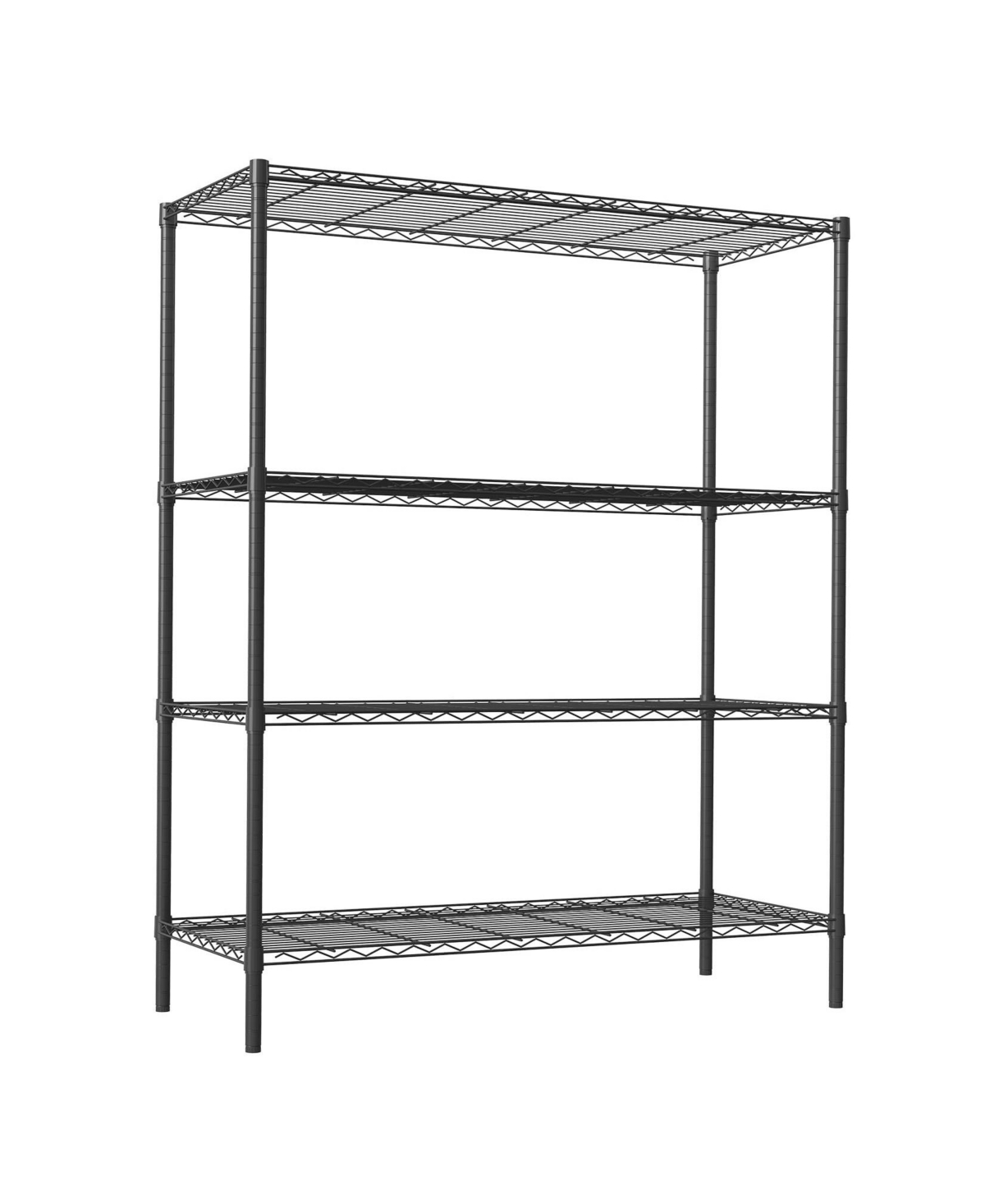Gaomon 4-Tier Heavy-Duty Adjustable Wire Shelving Unit, Steel Storage Rack with 1200 Lbs Capacity for Garage, Pantry, Basement