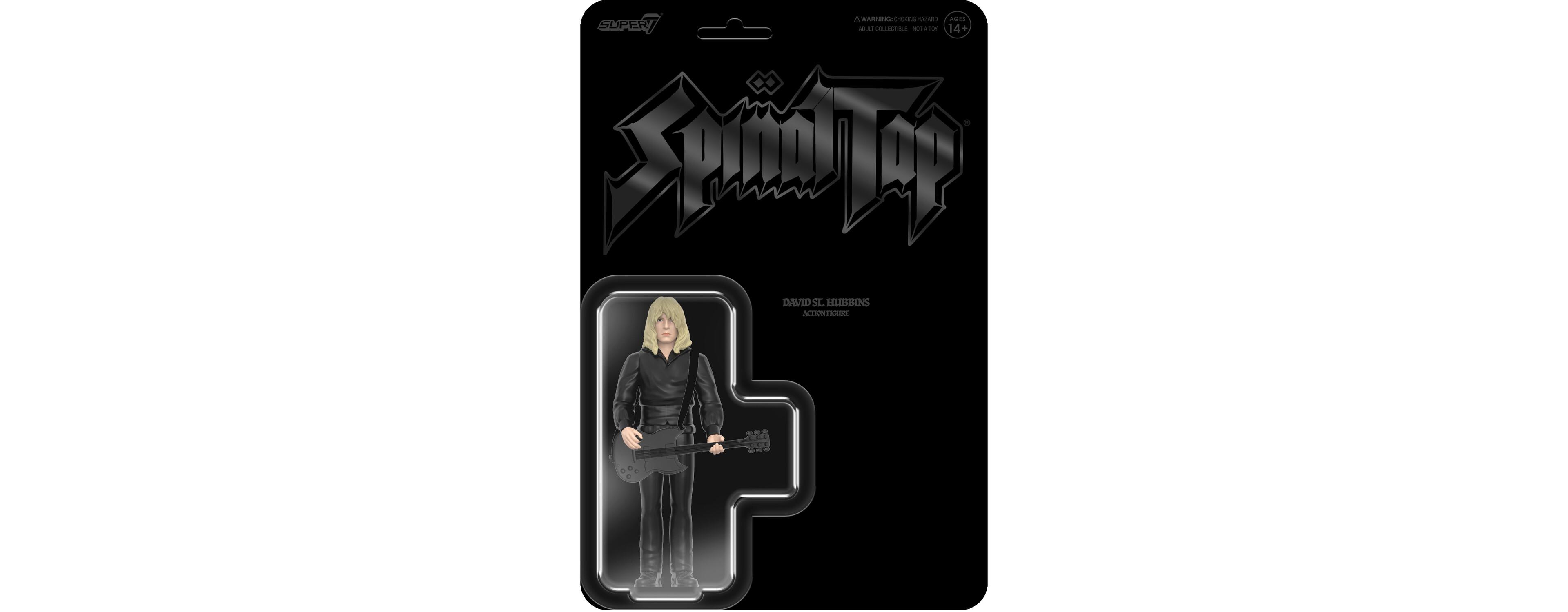 Super7 David St. Hubbins None More Black 3.75" Action Figure, Ages 14+