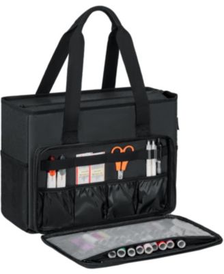 Embroidery Project Carrying Tote Storage Bag Multi Pocket Travel Organizer