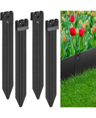 10 Inch Heavy Duty Garden Landscape Edging Metal Stakes 40 IN