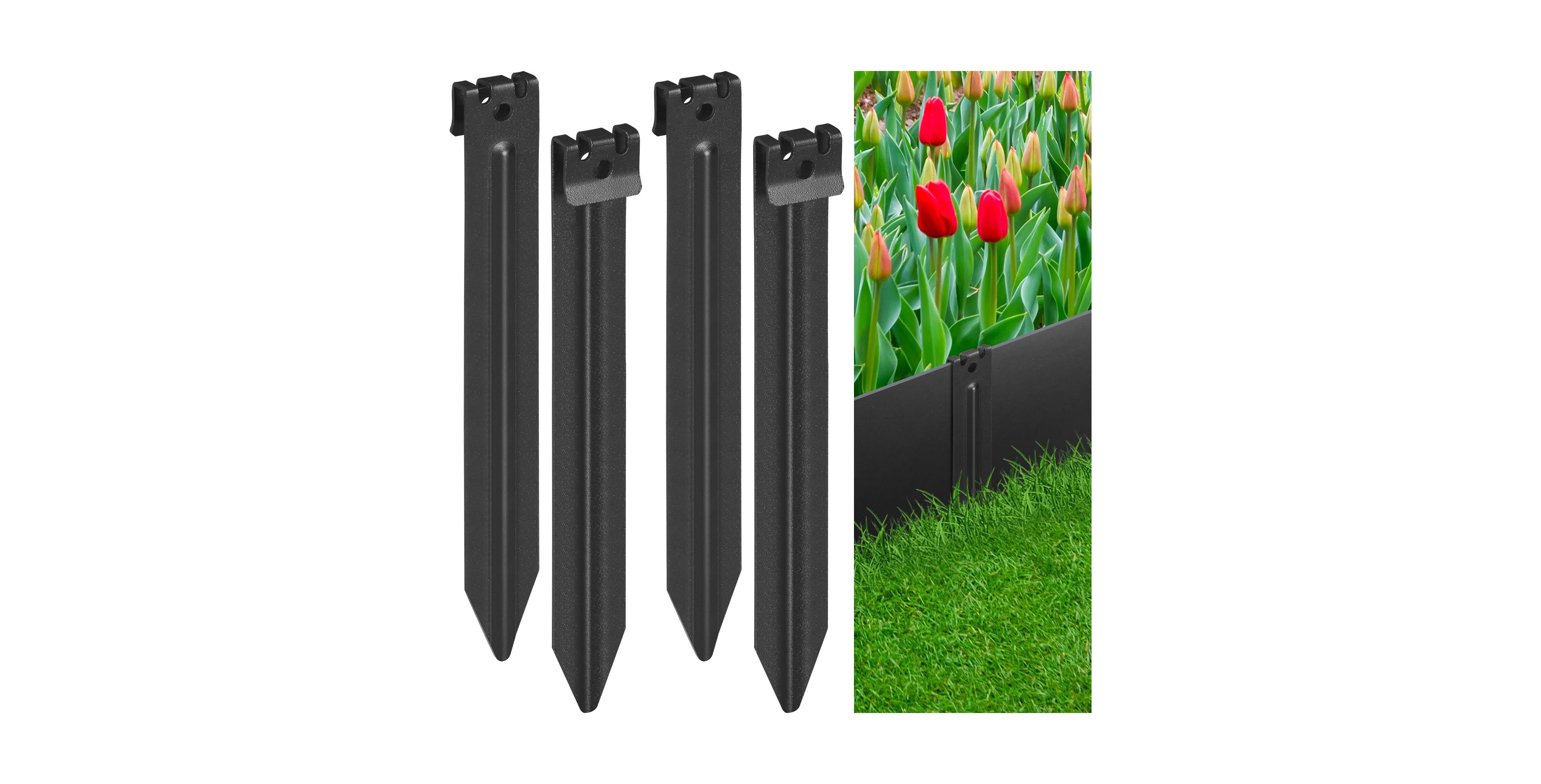 Aofar 10 Inch Heavy Duty Garden Landscape Edging Metal Stakes 40 In