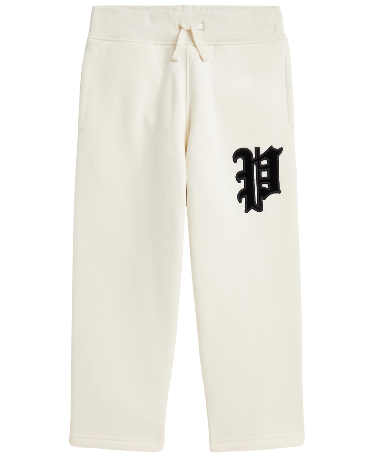 Polo Ralph Lauren Boys' 2T-7 Velvet-Applique Wide-Leg Sweatpants