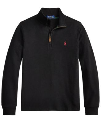 Boys' 8-20 Estate Rib Quarter-Zip Sweater
