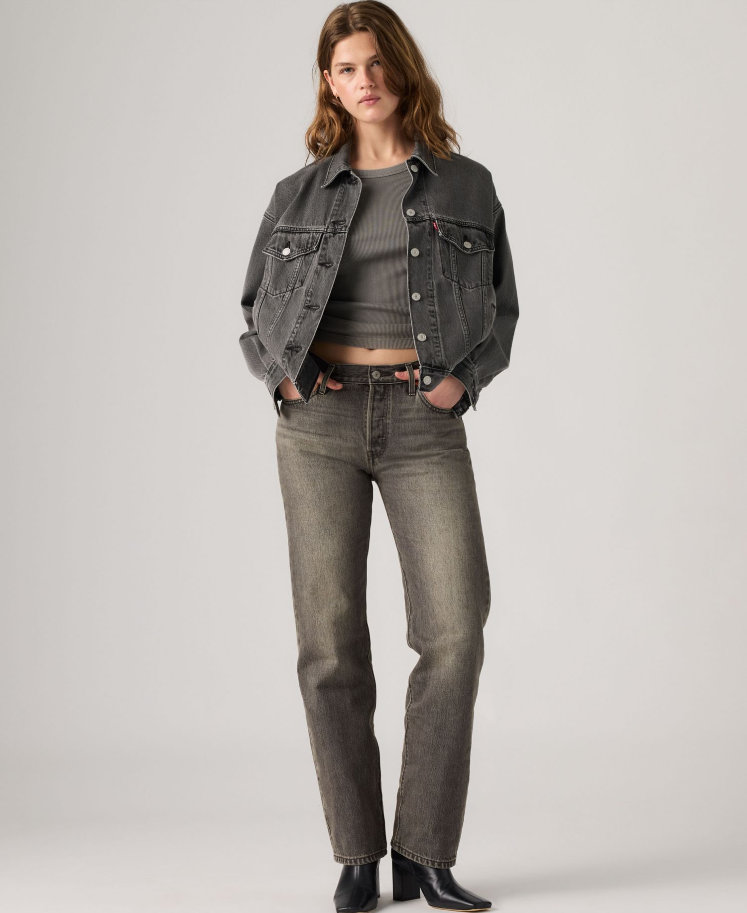 Premium Women's 501 90's Mid-Rise Straight-Fit Jeans 30"