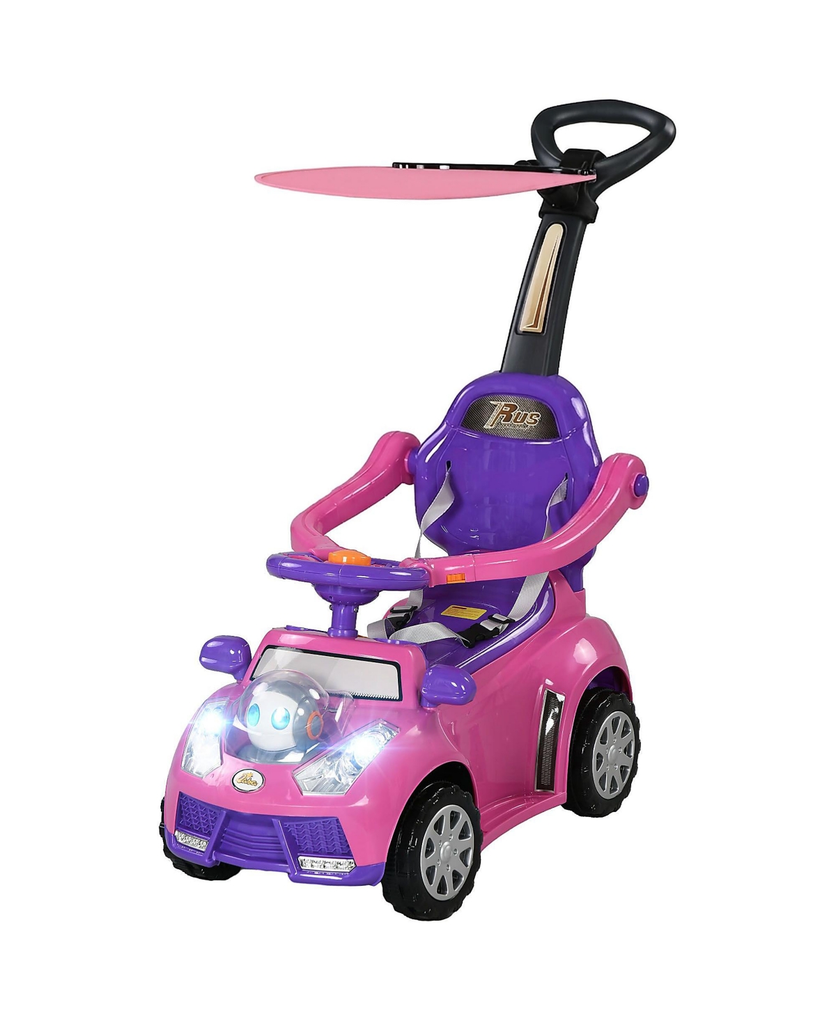 Sevorley Toddler Push Ride-On Car with Music, Horn and Under-Seat Storage, Ages 12-18 Months