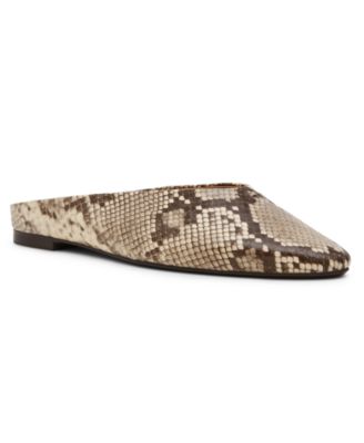 Women's Sherman Pointed Toe Faux Leather Mule Flats