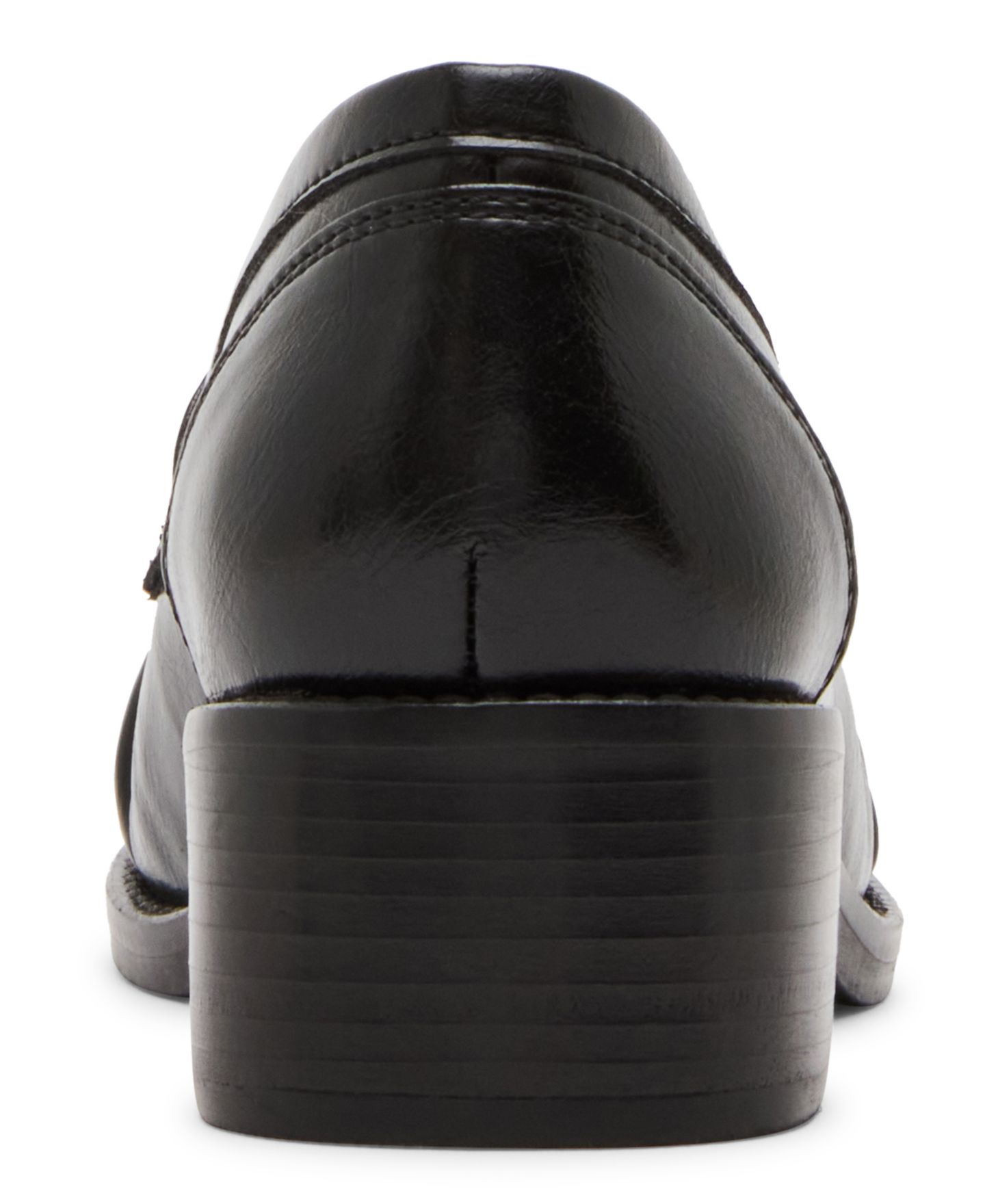 Женские туфли Steve Madden Altman Ruched Penny, цвет: Чёрный кожаный — фото 3