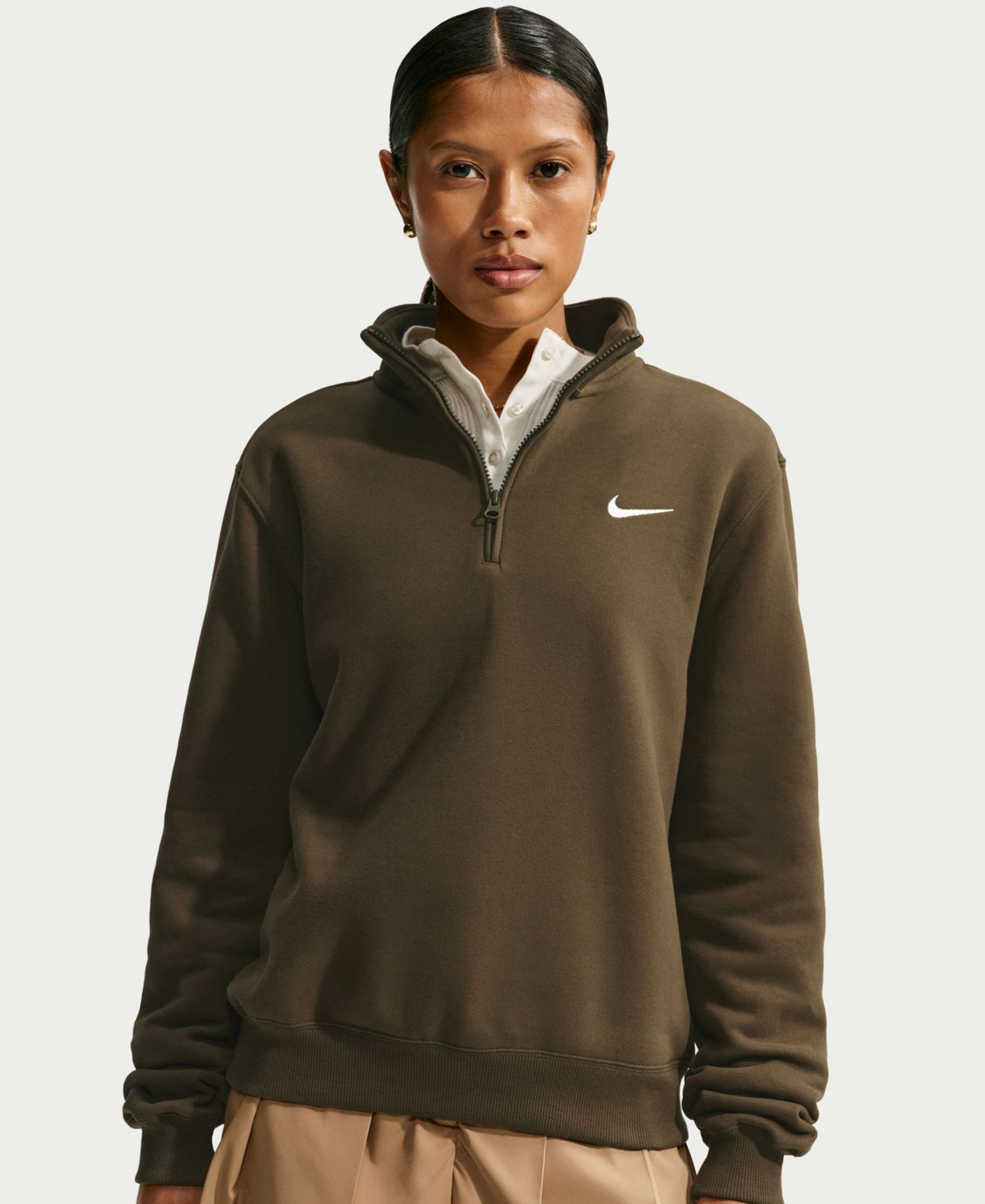 Women's Studio Fleece Quarter-Zip Top