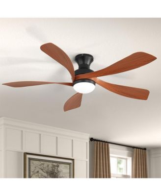 52-in Modern 5 - Blade LED Propeller Ceiling Fan with Remote Control and Light Kit Included