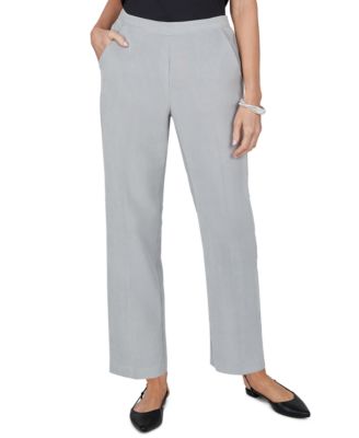 Petite Pull-On Straight Corduroy Pants