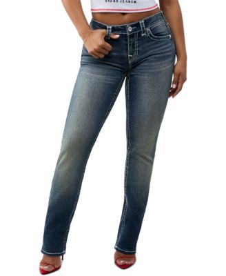 Women's Billie Stretch Medium Wash Straight-Leg Jeans