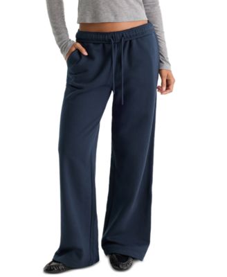 Women's French Terry Wide-Leg High-Rise Sweatpants
