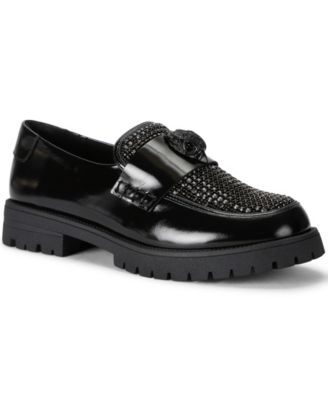 Women's Eagle Crystal Slip-On Loafers