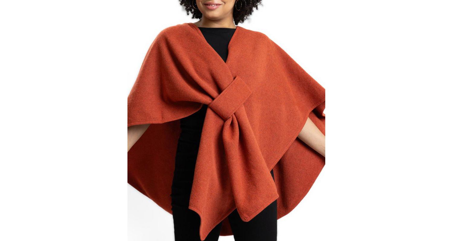 Women's Gloria Oversized V-Neck 3/4-Sleeve Poncho