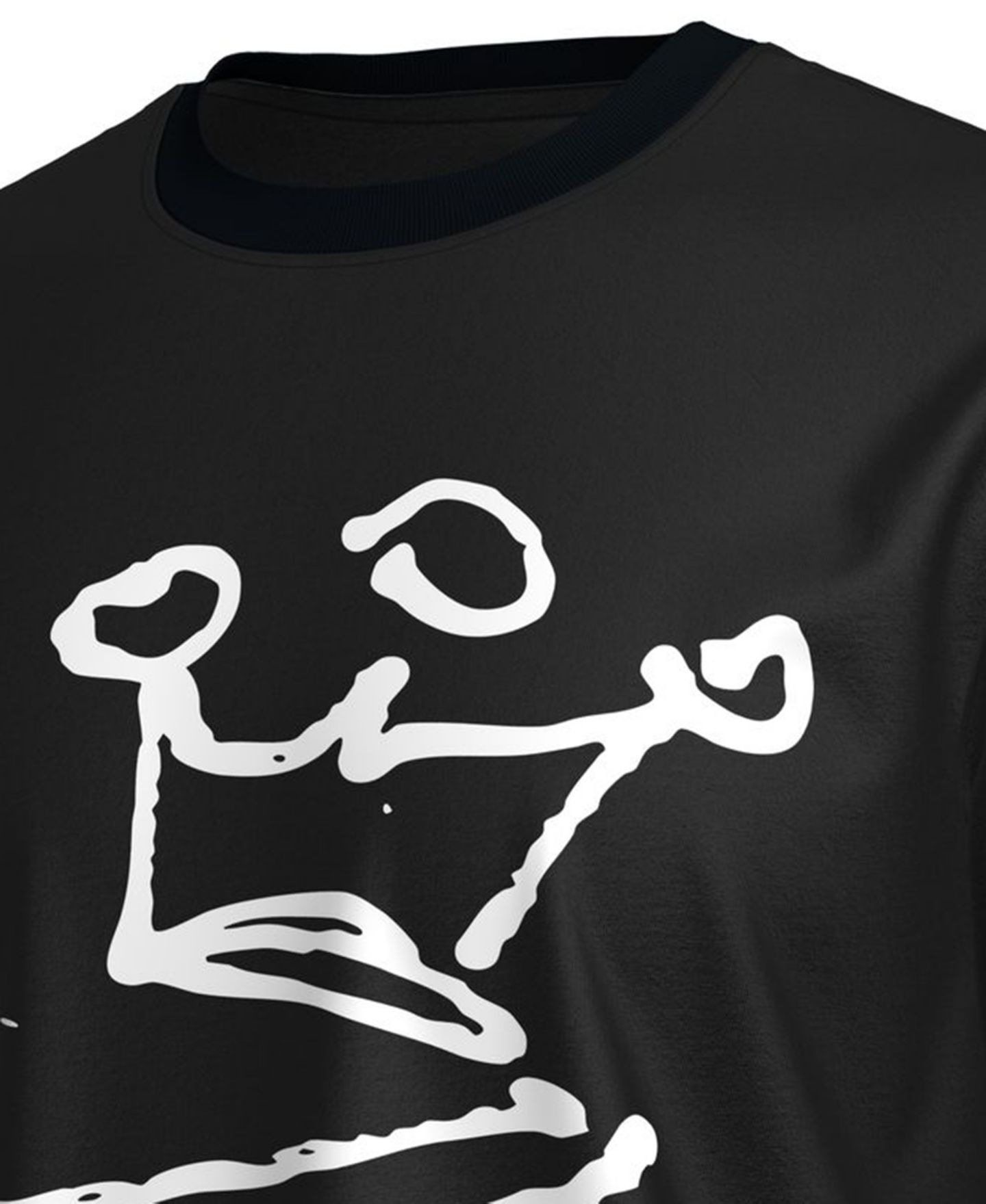 Мужская футболка Nike Crown Graffiti-Style Graphic Classic Fit, цвет: Чёрный — фото 2