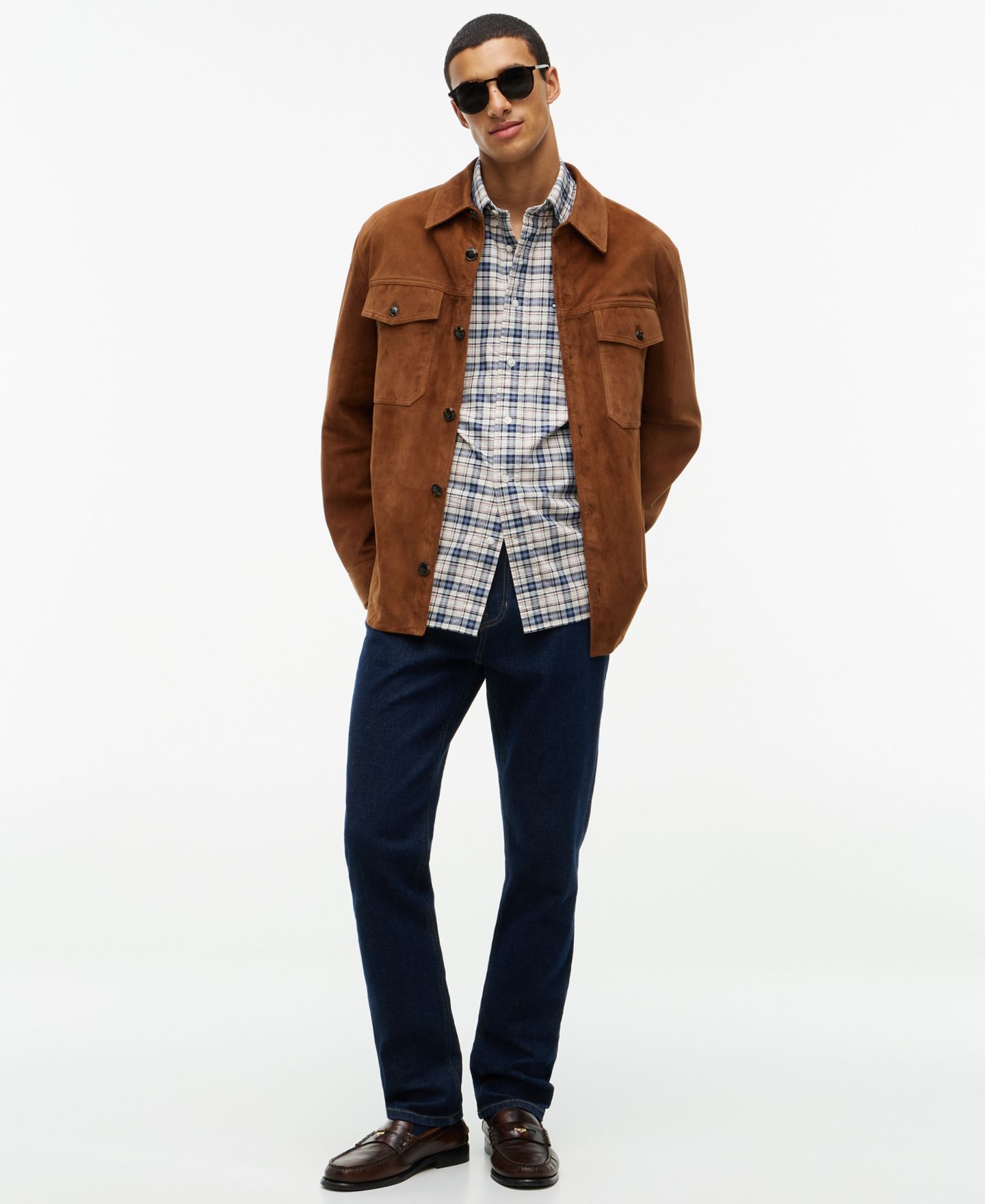 Мужская рубашка Tommy Hilfiger Oxford Tartan Check Regular-Fit, цвет: Бежевый / Клетчатый — фото 2