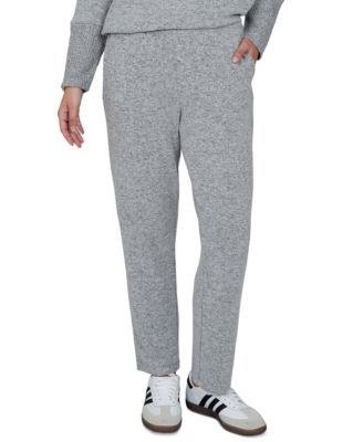 Petite Pull-On Straight Knit Pants