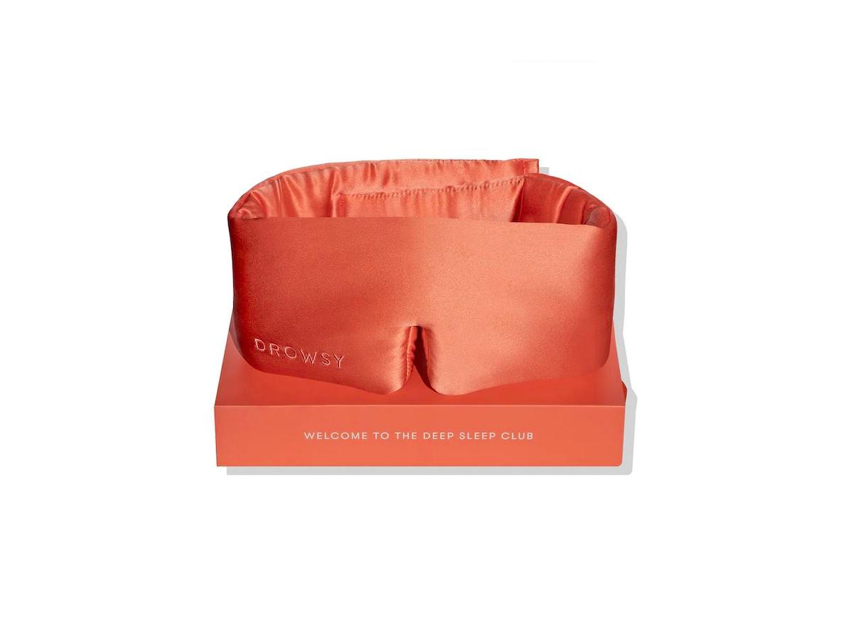 Drowsy Original Silk Sleep Mask - Summer Coral