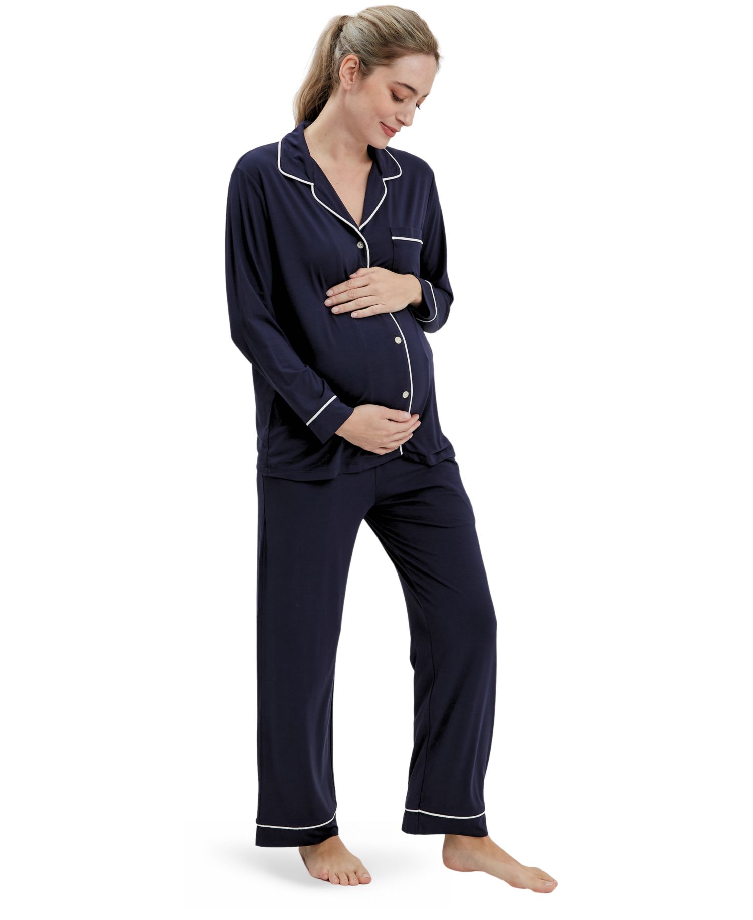 Women's Heart On My Sleeve Maternity & Nursing Pajama Set