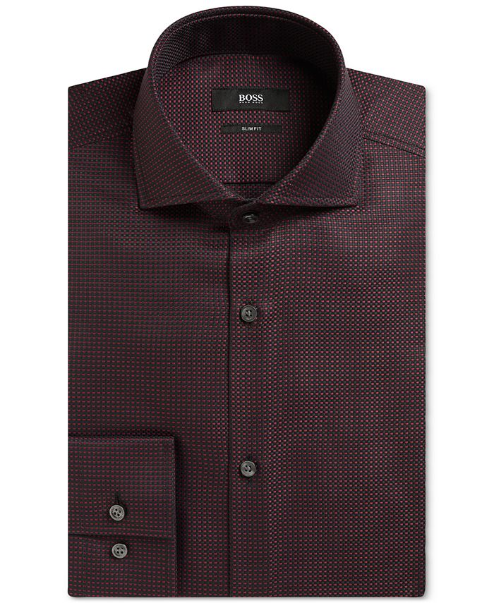 Hugo Boss BOSS Men's SlimFit Textured Dress Shirt & Reviews Hugo