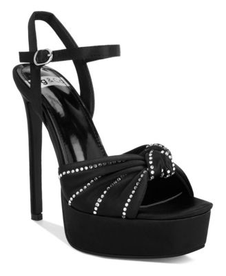Rag and Co Womens Margala Knotted Rhinestone Embellished Sandals