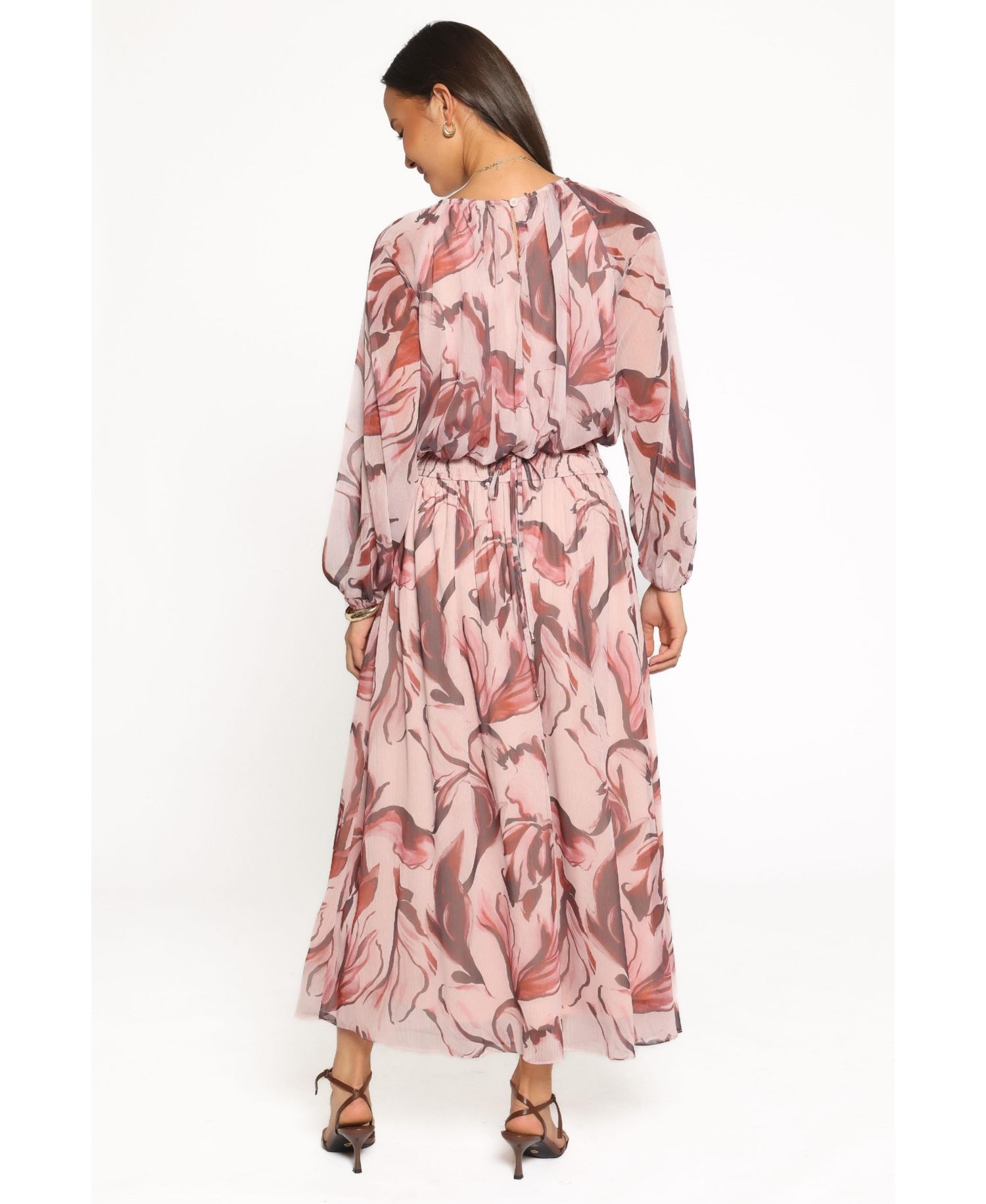 Women's Lorei Floral-Print Long-Sleeve Crewneck Top and Skirt, 2-Piece Set